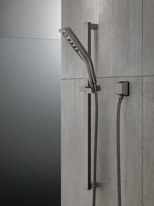 Delta Universal Showering Components 51799 H2OKINETIC 3-Setting Slide Bar Hand Shower, lumicoat black stainless - view 3