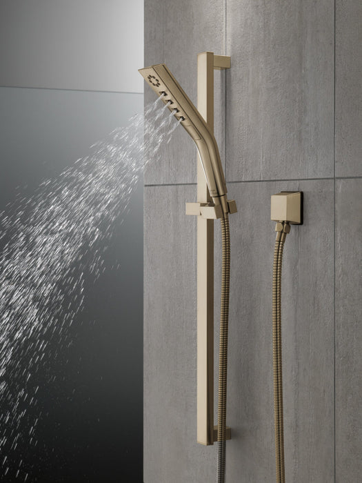 Delta Universal Showering Components 51799 H2OKINETIC 3-Setting Slide Bar Hand Shower, lumicoat champagne bronze - view 3