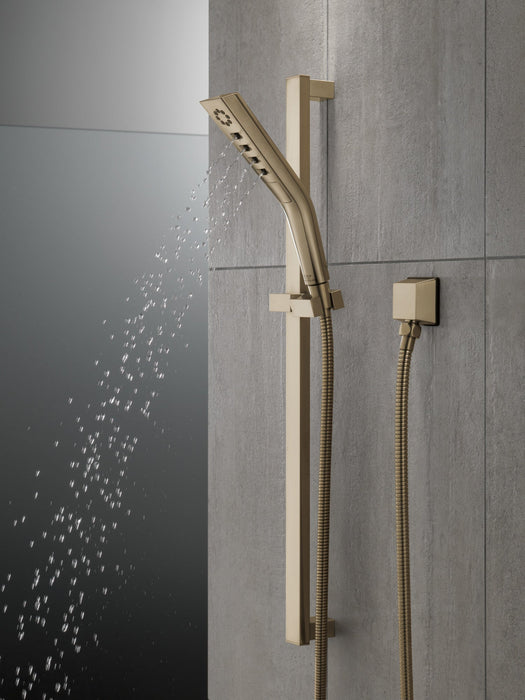 Delta Universal Showering Components 51799 H2OKINETIC 3-Setting Slide Bar Hand Shower, lumicoat champagne bronze - view 5