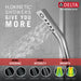 Delta Universal Showering Components 51799 H2OKINETIC 3-Setting Slide Bar Hand Shower, lumicoat chrome - view 3
