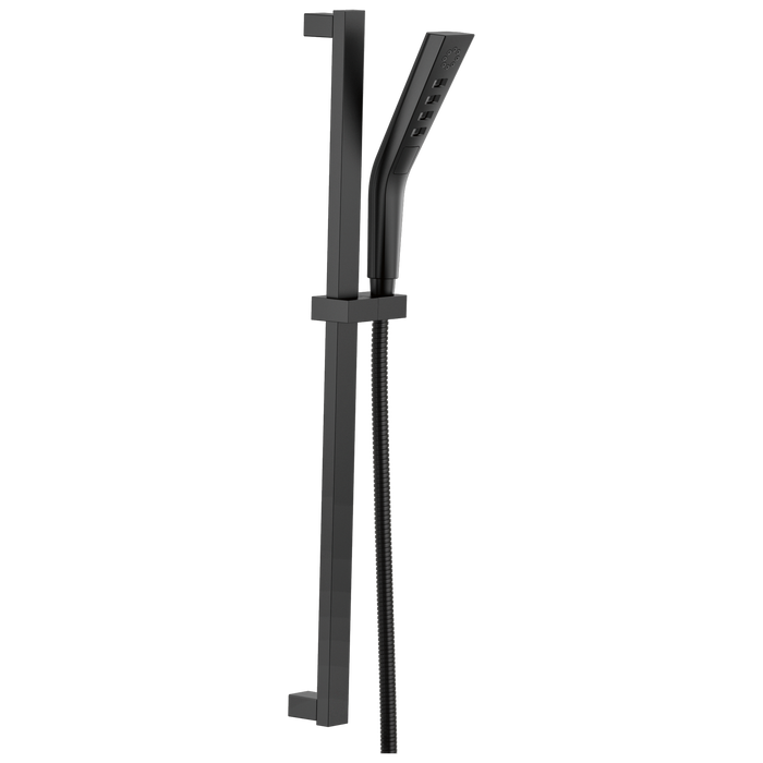 Delta Universal Showering Components 51799 H2OKINETIC 3-Setting Slide Bar Hand Shower, matte black