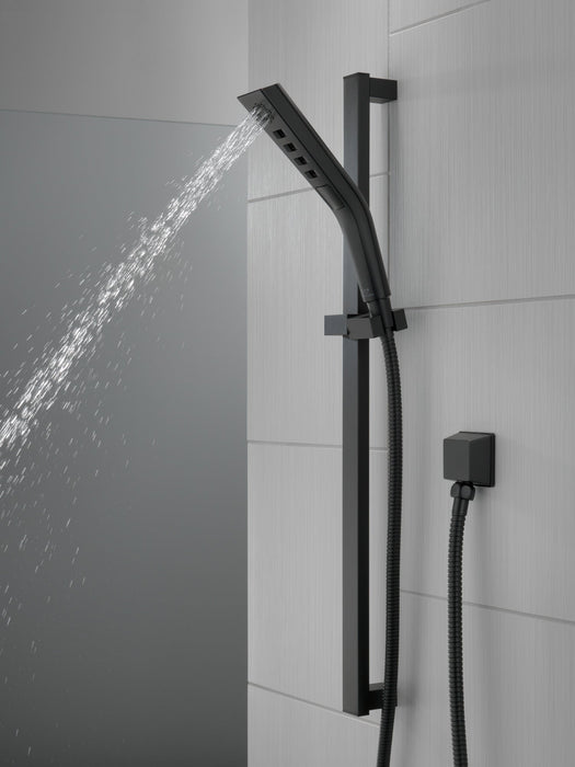 Delta Universal Showering Components 51799 H2OKINETIC 3-Setting Slide Bar Hand Shower, matte black - view 4