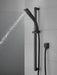 Delta Universal Showering Components 51799 H2OKINETIC 3-Setting Slide Bar Hand Shower, matte black - view 4