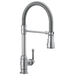 Delta Broderick 9690 Single Handle Pull-Down Kitchen Faucet With Spring Spout, arctic stainless