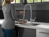 Delta Broderick 9690 Single Handle Pull-Down Kitchen Faucet With Spring Spout, chrome - view 4