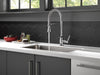 Delta Broderick 9690 Single Handle Pull-Down Kitchen Faucet With Spring Spout, chrome - view 5