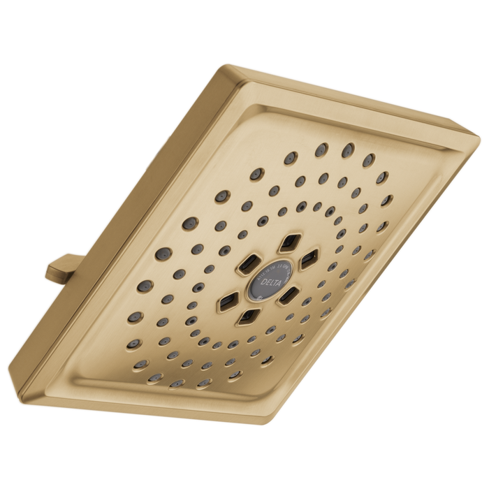 Delta Universal Showering Components 52684 H2OKINETIC 3-Setting Raincan Shower Head, lumicoat champagne bronze