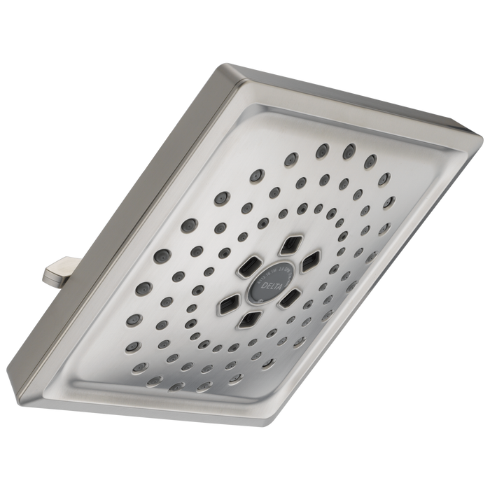 Delta Universal Showering Components 52684 H2OKINETIC 3-Setting Raincan Shower Head, lumicoat stainless