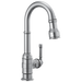 Delta Broderick 9990 Single Handle Pull-Down Bar/Prep Faucet, arctic stainless