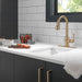 Delta Broderick 9990 Single Handle Pull-Down Bar/Prep Faucet, champagne bronze - view 3