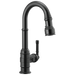 Delta Broderick 9990 Single Handle Pull-Down Bar/Prep Faucet, matte black