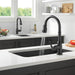 Delta Broderick 9990 Single Handle Pull-Down Bar/Prep Faucet, matte black - view 5