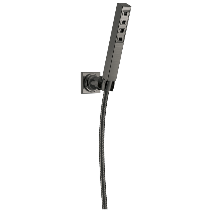 Delta Universal Showering Components 55567 H2OKINETIC Single-Setting Adjustable Wall Mount Hand Shower, lumicoat black...