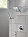 Delta Universal Showering Components 55567 H2OKINETIC Single-Setting Adjustable Wall Mount Hand Shower, lumicoat chrome -...