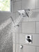 Delta Universal Showering Components 55567 H2OKINETIC Single-Setting Adjustable Wall Mount Hand Shower, lumicoat chrome -...