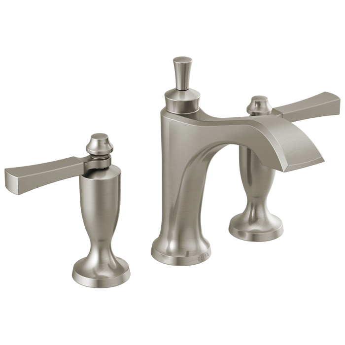 Delta Dorval 3556 Two Handle Widespread Bathroom Faucet, stainless