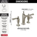 Delta Dorval 3556 Two Handle Widespread Bathroom Faucet, stainless - view 4