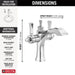 Delta Dorval 856 Two Handle Single Hole Monoblock Bathroom Faucet, chrome - view 2