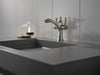 Delta Dorval 856 Two Handle Single Hole Monoblock Bathroom Faucet, stainless - view 2