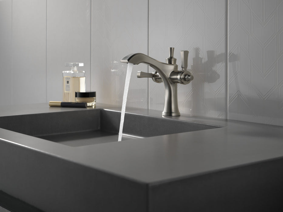Delta Dorval 856 Two Handle Single Hole Monoblock Bathroom Faucet, stainless - view 3