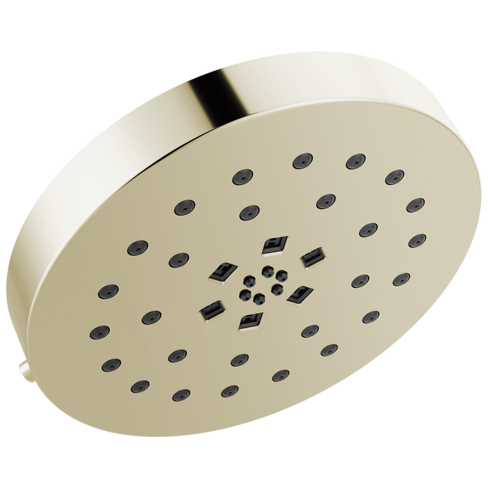Delta Universal Showering Components 52488 H2Okinetic 4-Setting Shower Head with Ultrasoak, lumicoat polished nickel