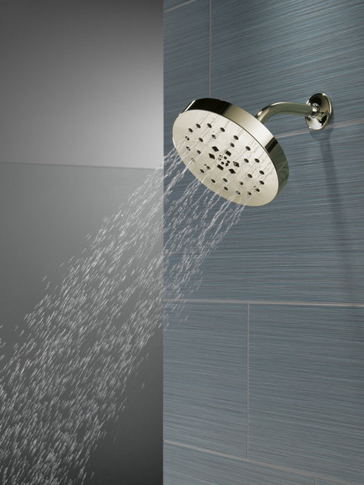 Delta Universal Showering Components 52488 H2Okinetic 4-Setting Shower Head with Ultrasoak, lumicoat polished nickel - view 5