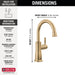 Delta 1960 Traditional Beverage Faucet, champagne bronze - view 2