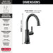 Delta 1960 Traditional Beverage Faucet, matte black - view 2