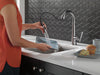 Delta Emmeline 9982 Single Handle Pull-Down Bar/Prep Faucet, lumicoat arctic stainless - view 5