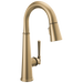 Delta Emmeline 9982 Single Handle Pull-Down Bar/Prep Faucet, lumicoat champagne bronze
