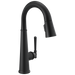 Delta Emmeline 9982 Single Handle Pull-Down Bar/Prep Faucet, matte black