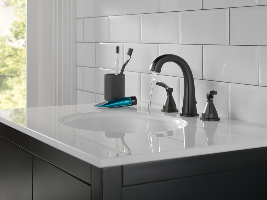 Delta Stryke 35775 Widespread Faucet, matte black - view 3