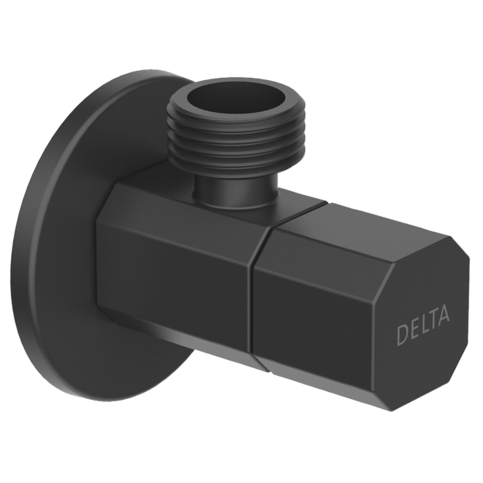 Delta IAO36005 Ceramic Quarter Turn Angle Valve, matte black