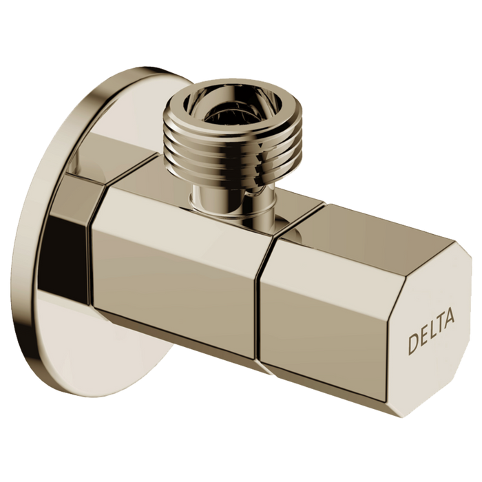 Delta IAO36005 Ceramic Quarter Turn Angle Valve, polished nickel