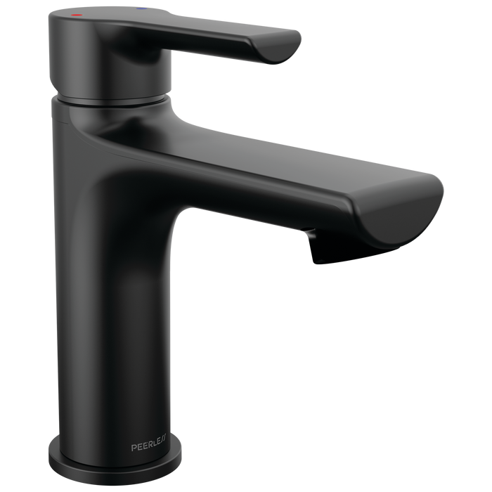 Peerless Flute P1513LF Single Top Handle Lavatory Faucet, matte black