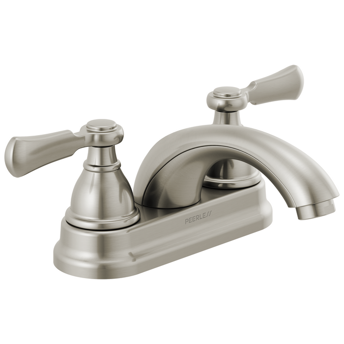 Peerless Elmhurst P2465LF Two-Handle Centerset Bath Faucet, brushed nickel