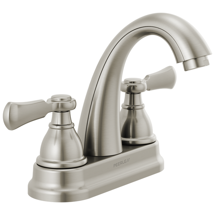 Peerless Elmhurst P2565LF Two-Handle Centerset Bath Faucet, brushed nickel