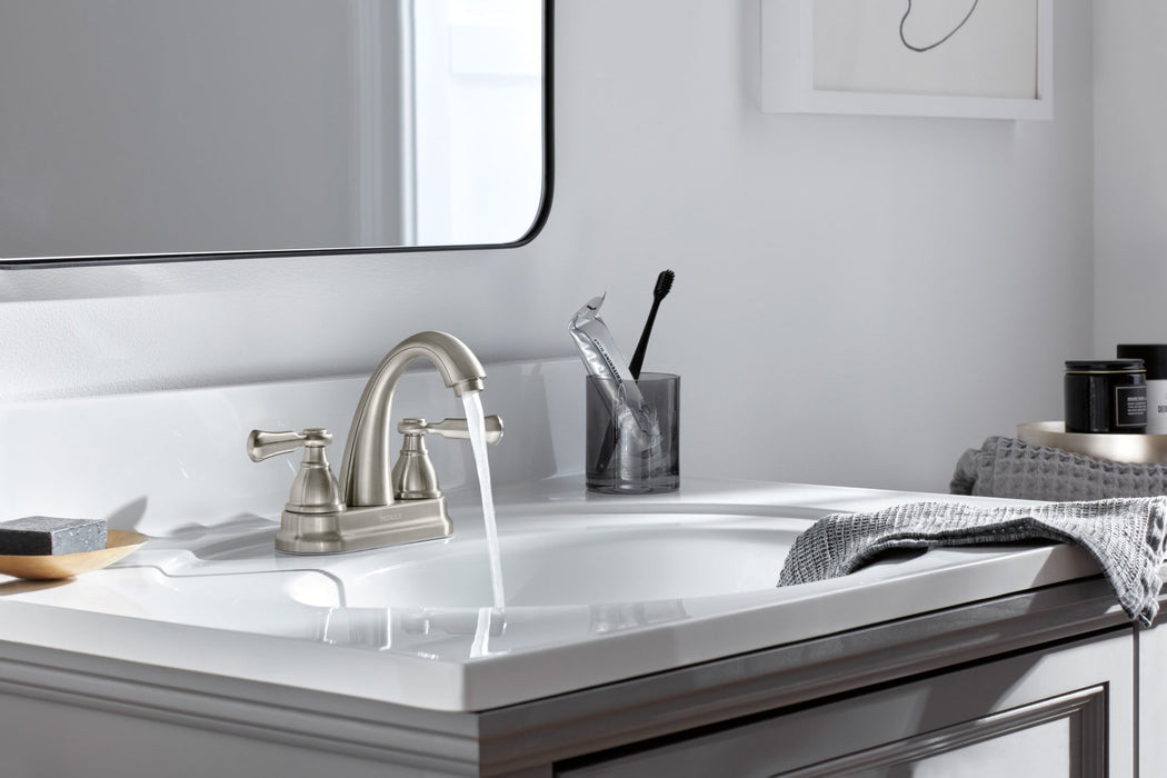 Peerless Elmhurst P2565LF Two-Handle Centerset Bath Faucet, brushed nickel - view 2