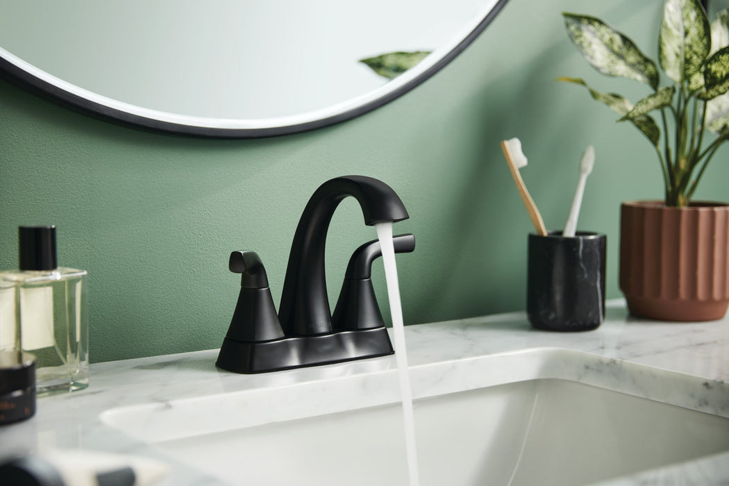 Peerless Parkwood P2635LF Two Handle Centerset Lavatory Faucet, matte black - view 4