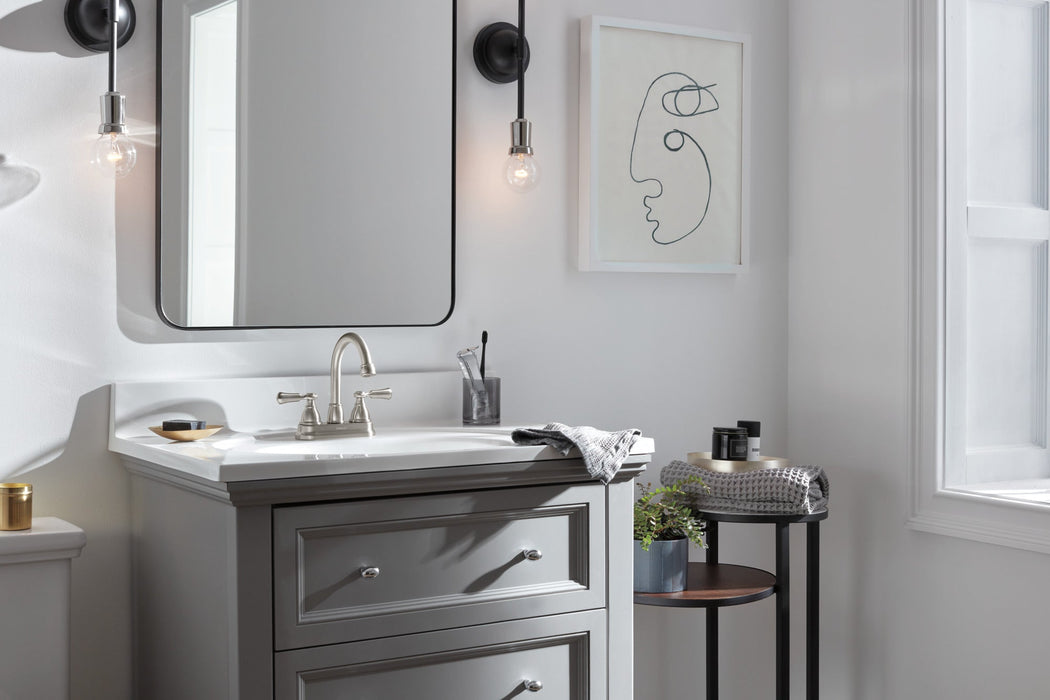 Peerless Elmhurst: Two-Handle Centerset Bath Faucet, brushed nickel - view 4