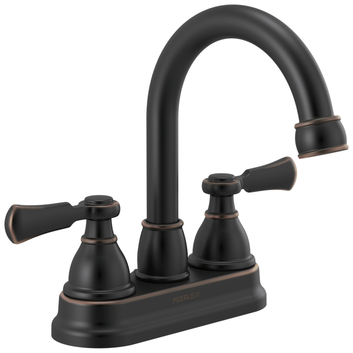 Peerless Elmhurst: Two-Handle Centerset Bath Faucet, oil rubbed bronze