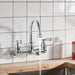 Peerless Elmhurst P2765LF Two-handle wall-mount kitchen faucet, chrome - view 3