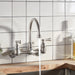Peerless Elmhurst P2765LF Two-handle wall-mount kitchen faucet, stainless - view 3