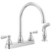 Peerless Elmhurst P2865LF Two-Handle Kitchen Faucet with Spray, chrome