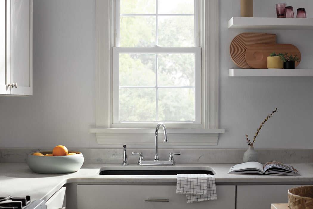 Peerless Elmhurst P2865LF Two-Handle Kitchen Faucet with Spray, chrome - view 2