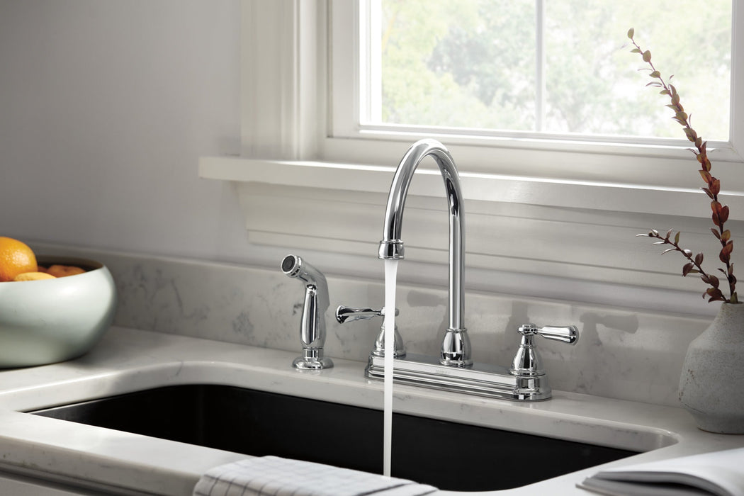 Peerless Elmhurst P2865LF Two-Handle Kitchen Faucet with Spray, chrome - view 3