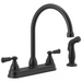 Peerless Elmhurst P2865LF Two-Handle Kitchen Faucet with Spray, oil rubbed bronze