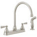 Peerless Elmhurst P2865LF Two-Handle Kitchen Faucet with Spray, stainless
