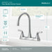 Peerless Parkwood P2935LF Two Handle Kitchen Faucet, chrome - view 2