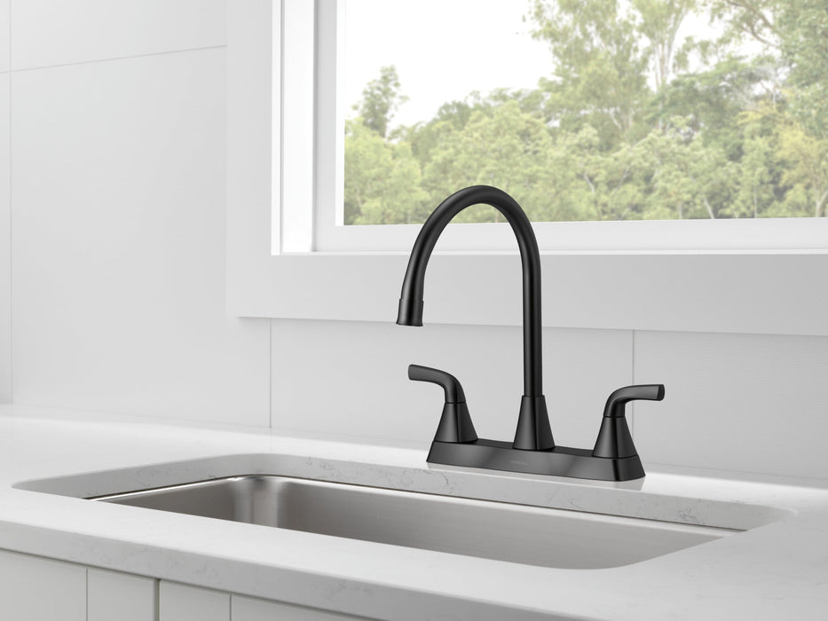 Peerless Parkwood P2935LF Two Handle Kitchen Faucet, matte black - view 2